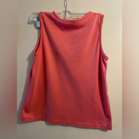 BUNDLE- L.L. Bean 100% Supima Cotton Tank Tops- Pink & Purple Size Small Petite - Picture 4 of 13